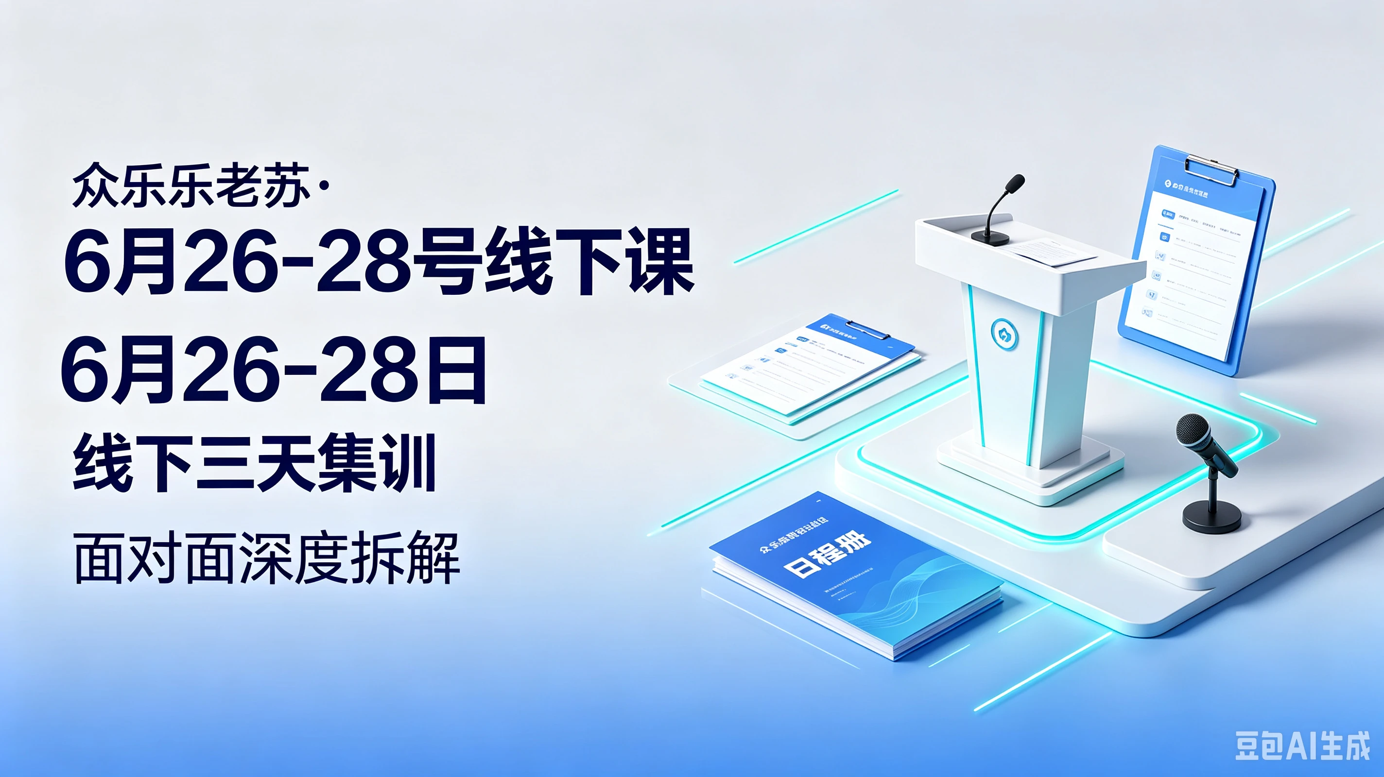 【精】众乐乐老苏。6月26-28号线下课6月26-28日线下三天集训，面对面深度拆解