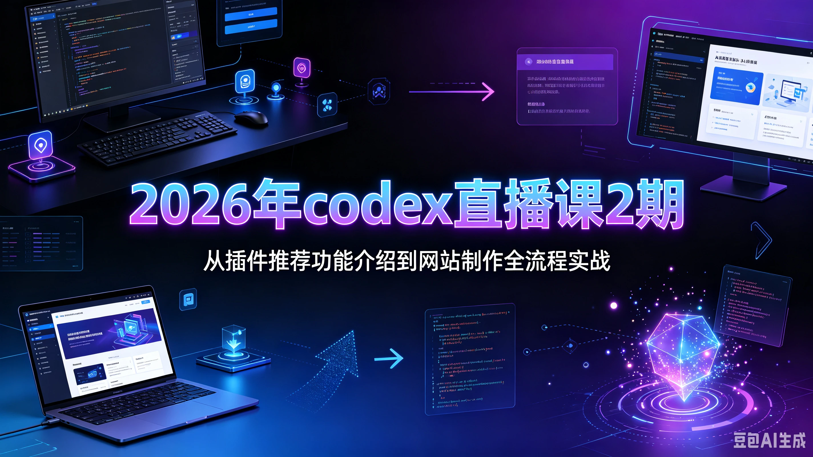 【精】2026年codex直播课2期 从插件推荐功能介绍到网站制作全流程实战 【精】2026年codex直播课2期 从插件推荐功能介绍到网站制作全流程实战
