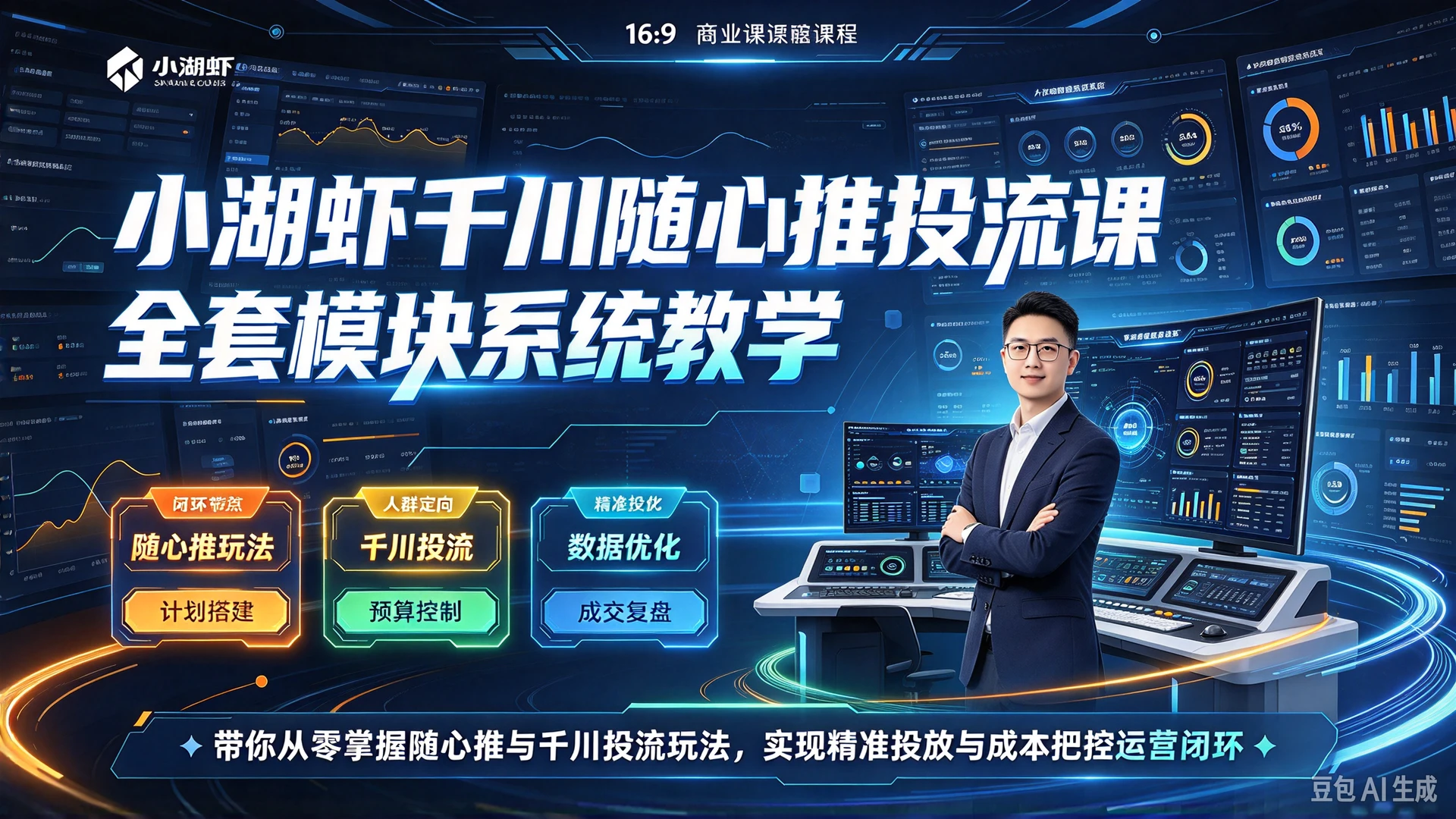 【精】小湖虾千川随心推投流课,全套模块系统教学,带你从零掌握随心推与千川投流玩法,实现精准投放与成本把控运营闭环 【精】小湖虾千川随心推投流课,全套模块系统教学,带你从零掌握随心推与千川投流玩法,实现精准投放与成本把控运营闭环