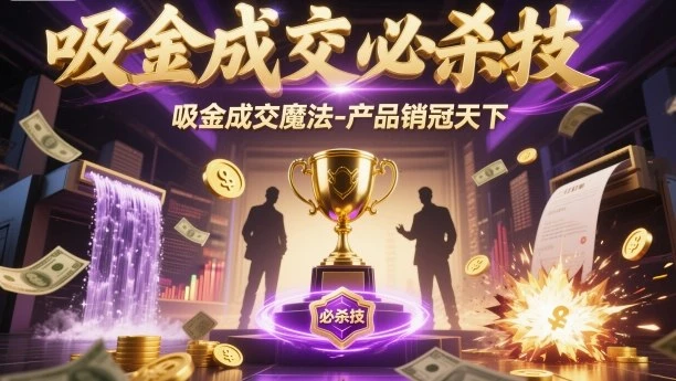 【精】吸金成交必杀技，吸金成交魔法-产品销冠天下