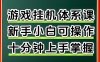 从0上手掌握游戏挂G全流程，新手小白当天上手当天出收益，一对一辅导【揭秘】