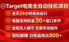 Target电商全自动挂机项目全天自动运行电脑可批量30+窗口运行日收益入800+