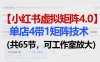 小红书虚拟矩阵4.0技术：单店4带1矩阵(共65节，可工作室放大)