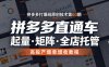 拼多多打爆班原创技术第60期，拼多多直通车，起量・矩阵・全店托管，高投产爆单增收教程