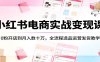 小红书电商实战变现课：0粉开店到月入数十万，全流程选品运营发货教学