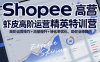 Shopee虾皮高阶运营精英特训营，高阶运营技巧+流量提升+转化率优化，助你业绩翻倍(更新26年5月)