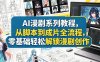 AI漫剧系列教程，从脚本到成片全流程，零基础轻松解锁漫剧创作