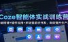Coze智能体实战训练营：基础搭建+插件应用+多场景助手开发，高效提升生产力