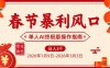 春节暴利风口项目，单人AI落地翻身终极版实操