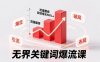 无界关键词爆流课，破局布局逻辑、阶段精准引流，实现流量翻倍，店铺业绩增长50%+。