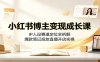 小红书博主变现成长课：IP人设赛道定位全拆解，爆款笔记投放直播开店实操