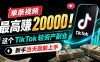 单条视频最高赚 20000！这个 TikTok 轻资产副业，新手当天就能上手