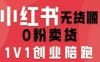 小红书无货源0粉电商课，开店准备、选品策略、笔记撰写、视频剪辑、数据分析、账号打造、资料文档(更新26年7月24日)