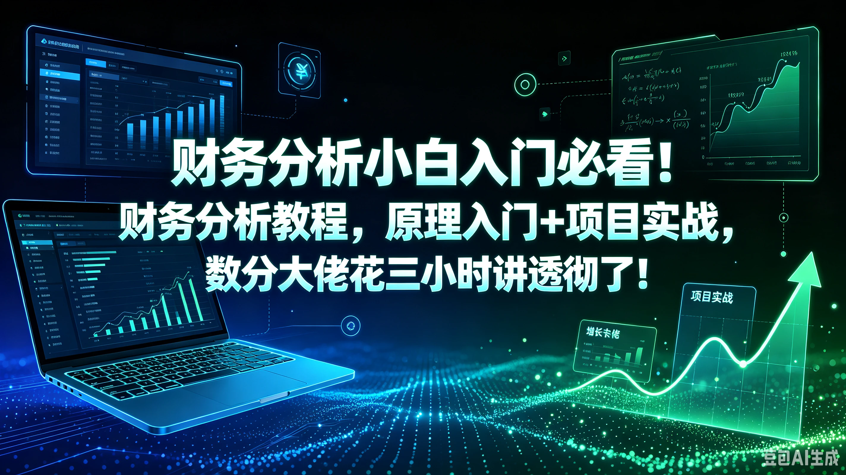 【精】财务分析小白入门必看!财务分析教程,原理入门+项目实战,数分大佬花三小时讲透彻了!