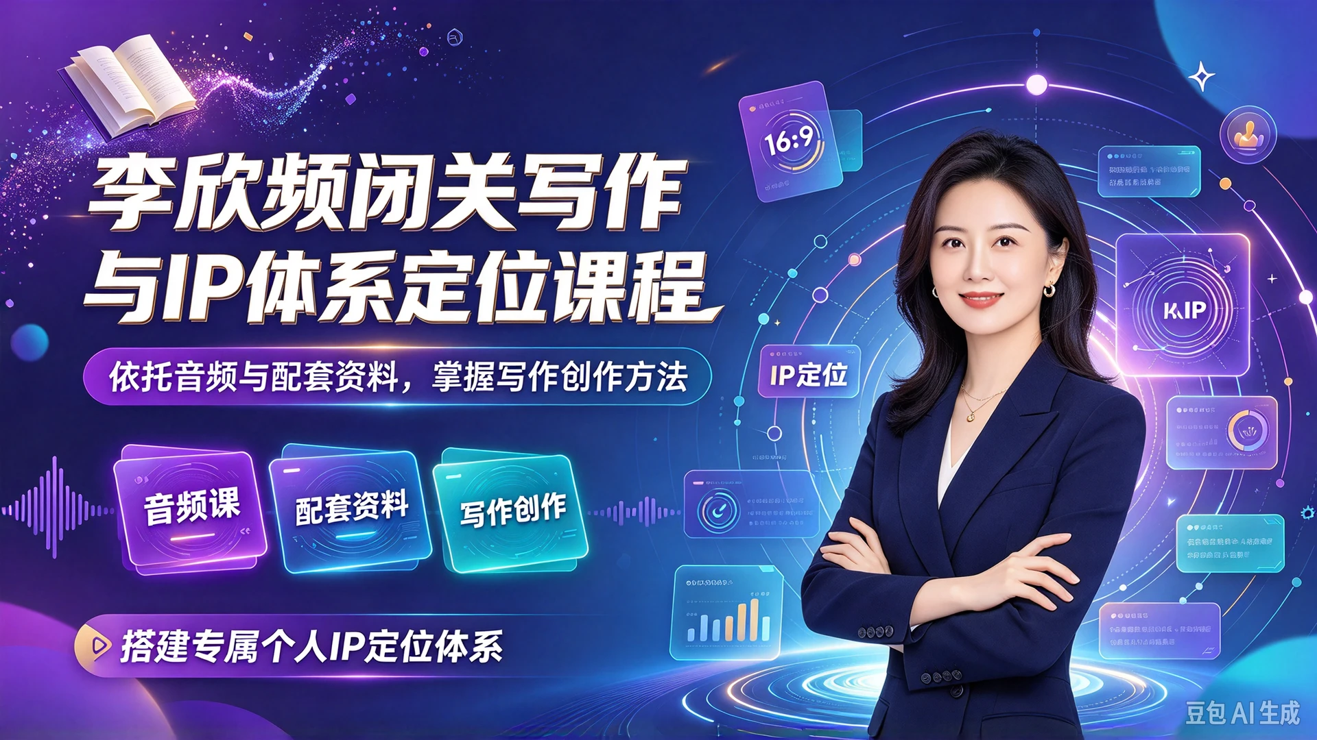 【精】李欣频闭关写作与IP体系定位课程,依托音频与配套资料,掌握写作创作方法,搭建专属个人IP定位体系